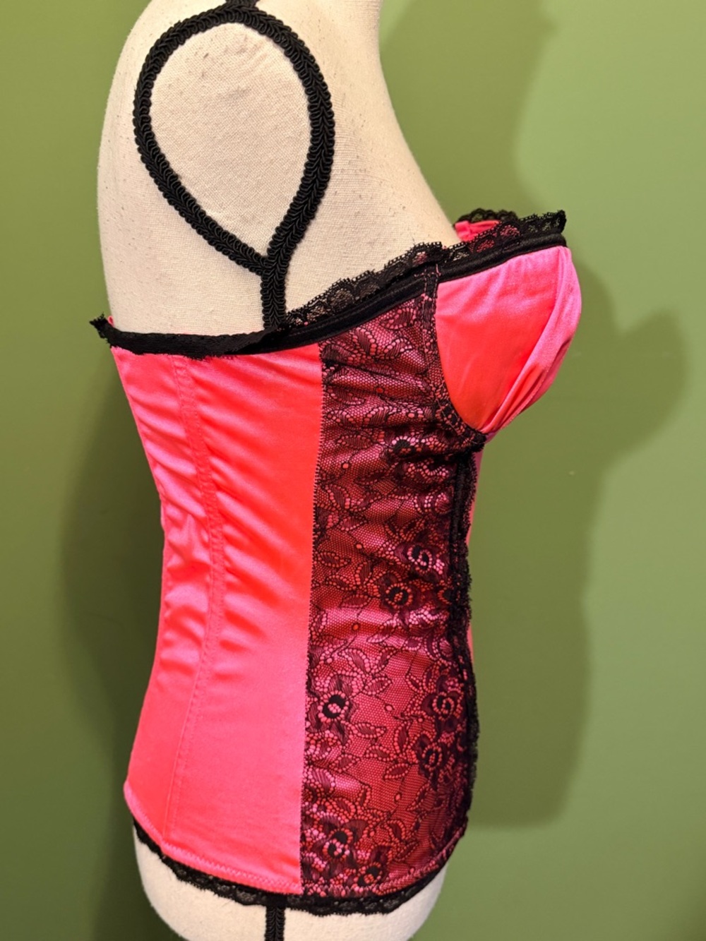 Pink Lace-Trim Bustier Top - Women Intimates - Picture 4 of 9